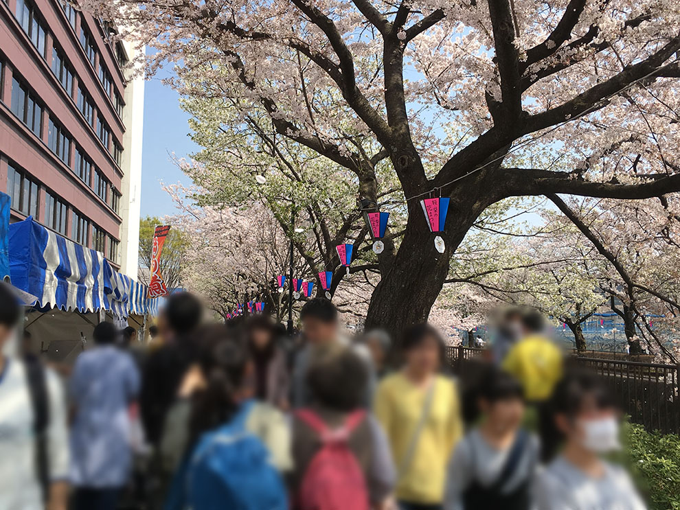 第９回稲城市桜・梨の花まつりで賑わうお客様