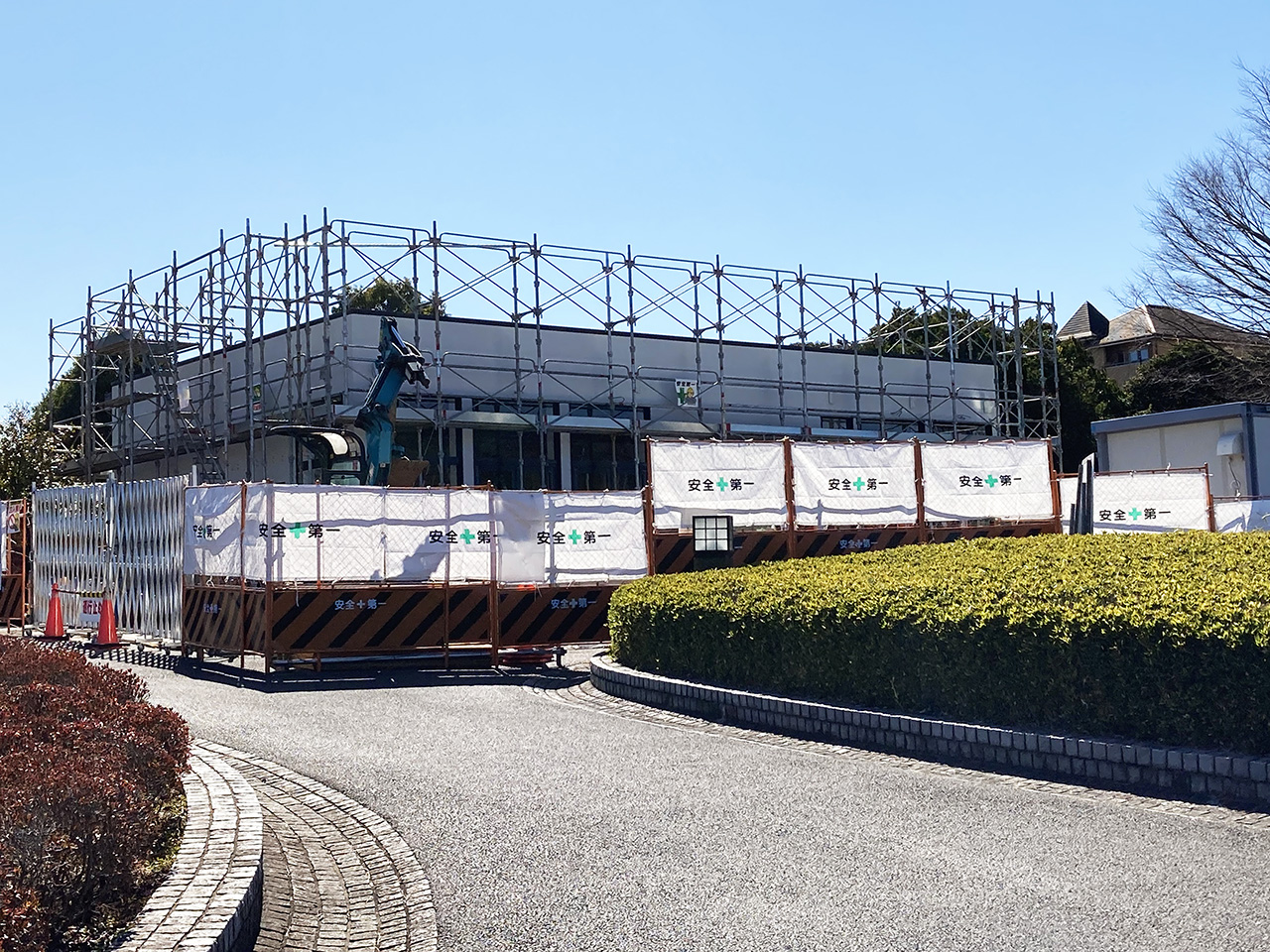 完成が楽しみ♪稲城中央公園の『(仮称)サイクルカフェ』が建設中です！