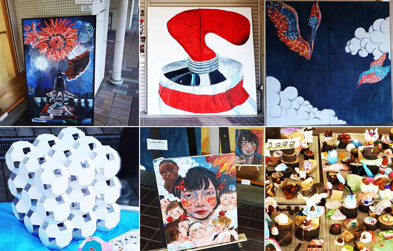 永山・諏訪商店街で開催された『ぱらあーと 第31回みんなの美術作品展』と『夢灯り』をレポート！