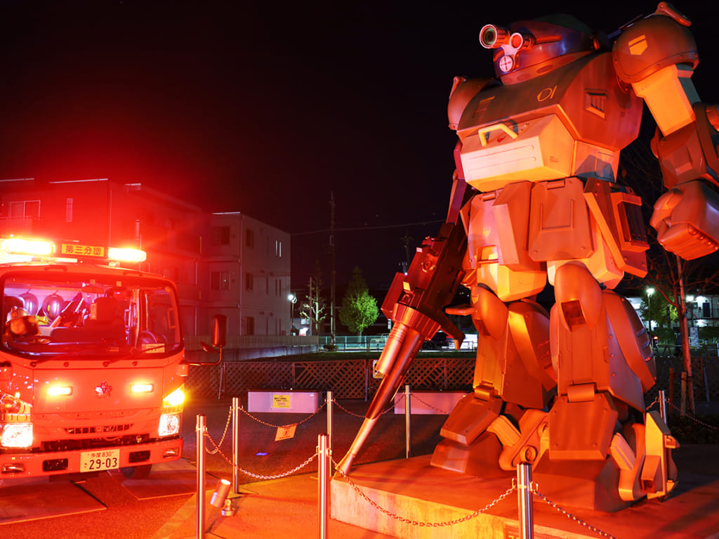 燃え上がれ！稲城レッドライトアップ2021稲城市消防団とコラボ企画