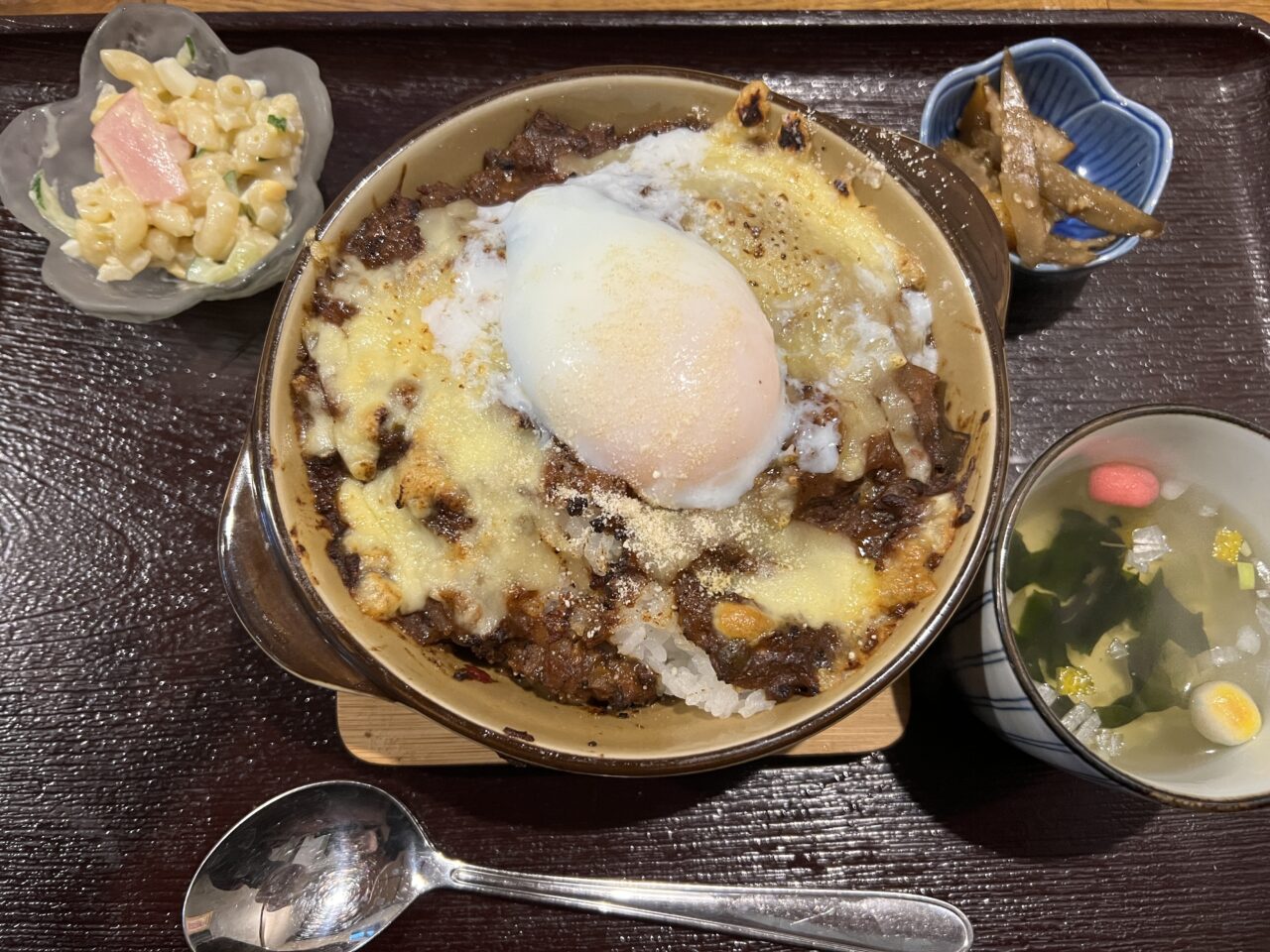 焼きチーズキーマカレー