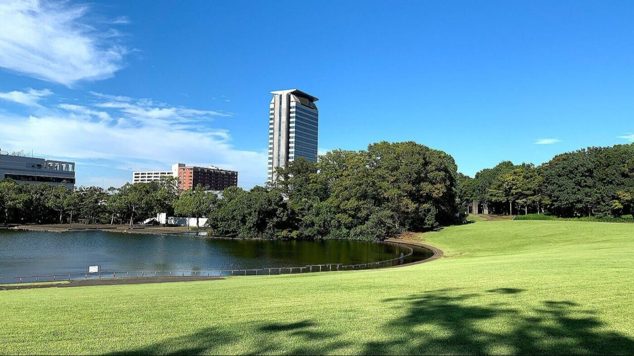 多摩中央公園の遊びの森で開催されるプレーパーク