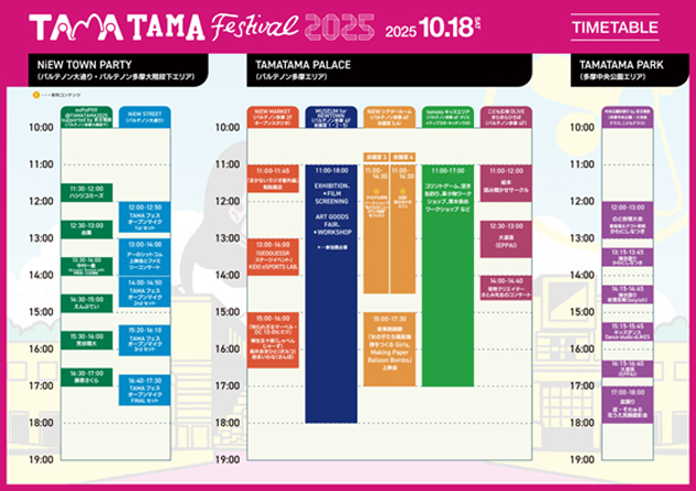 【多摩市】今年も開催!音楽・アート・食があふれるカルチャーの祭典、「TAMATAMA FESTIVAL 2025」が、10月18日、19日で開催されます。